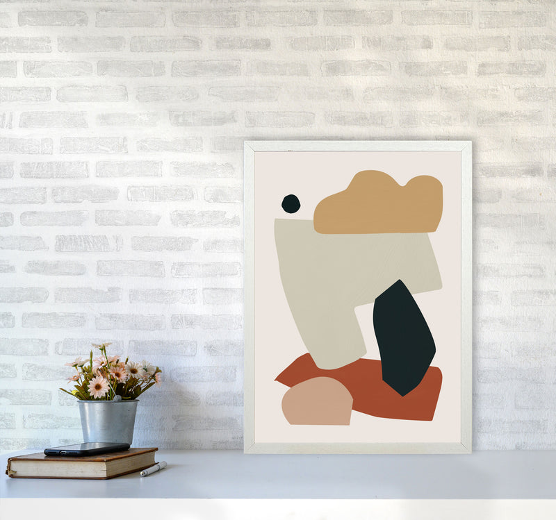 Collage Earth I Art Print by Orara Studios A2 Oak Frame