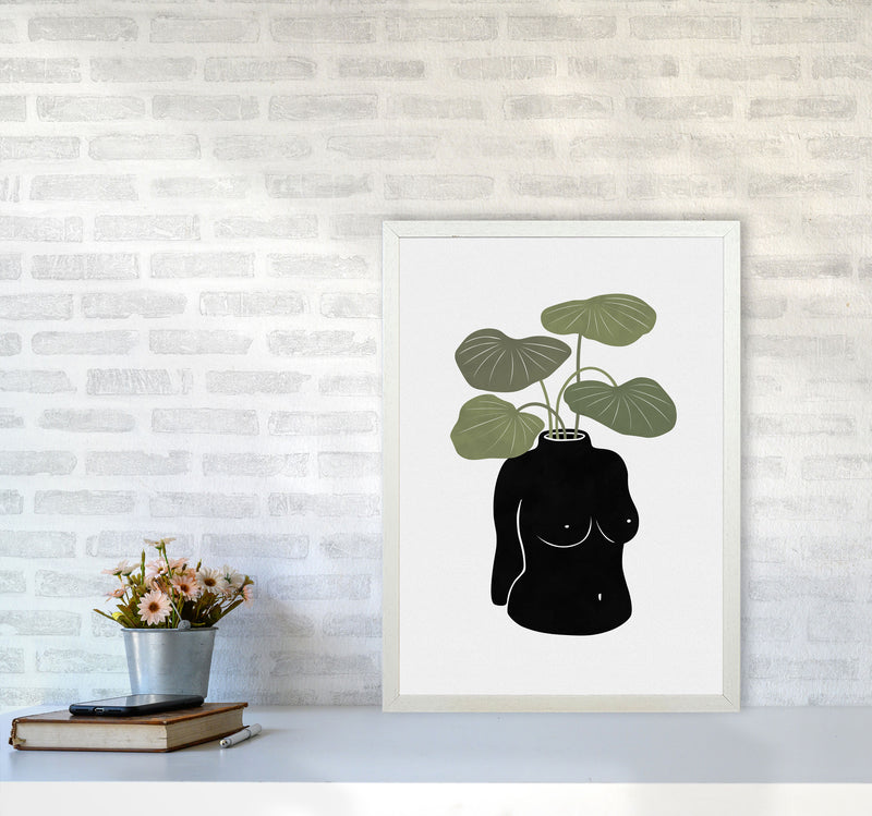 Boob-tanical Vase Art Print by Orara Studios A2 Oak Frame