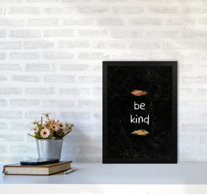 Be Kind Children&#39;s Quote Print By Orara Studio A3 White Frame