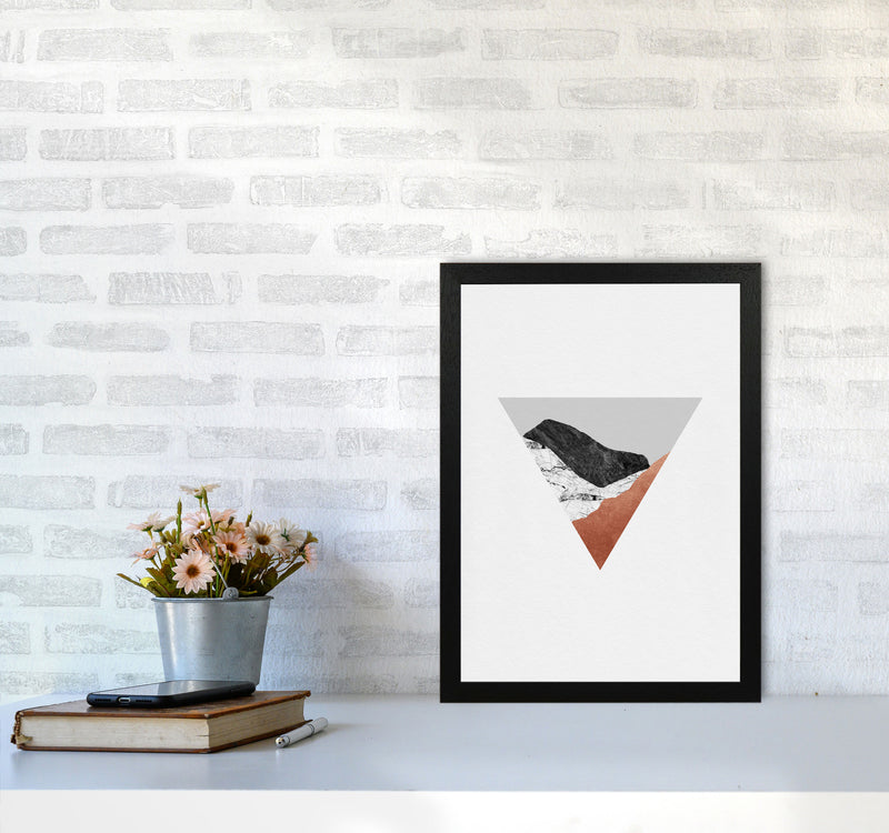 Copper Geometric II Print By Orara Studio A3 White Frame