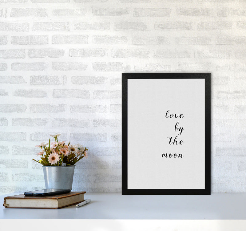 Love By The Moon Print By Orara Studio A3 White Frame