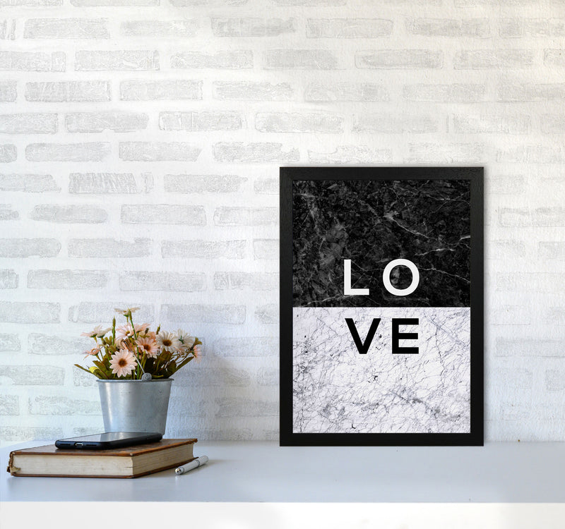 Love Marble Quote Print By Orara Studio A3 White Frame