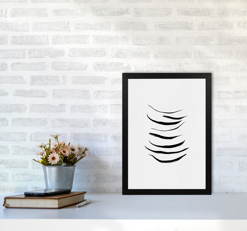 Minimalist Black Painting I Print By Orara Studio A3 White Frame