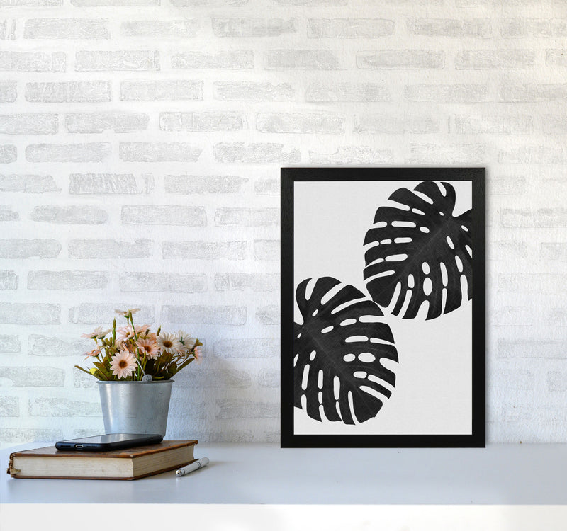 Monstera Black & White II Print By Orara Studio A3 White Frame