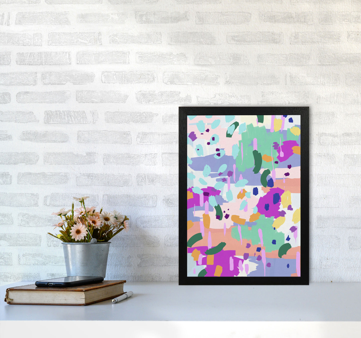 Oil Abstract I Print By Orara Studio A3 White Frame