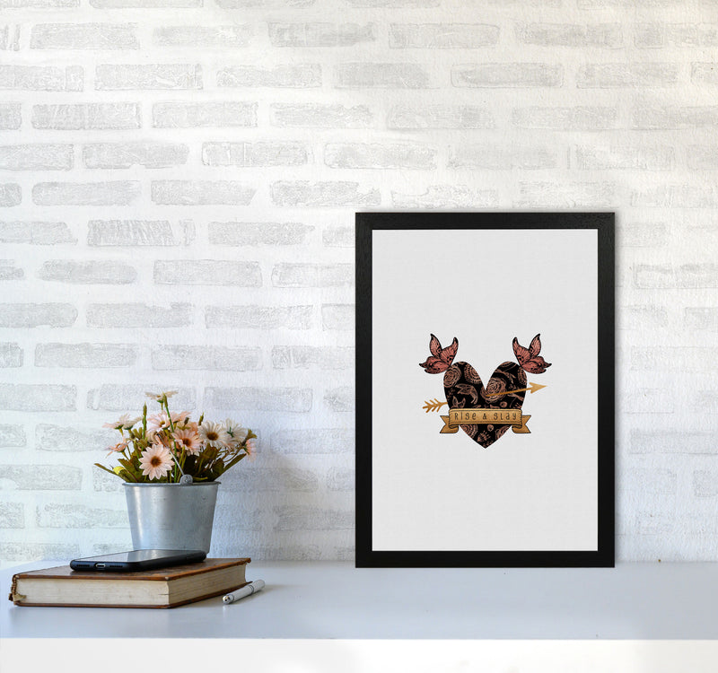 Rise & Slay Steampunk Print By Orara Studio A3 White Frame