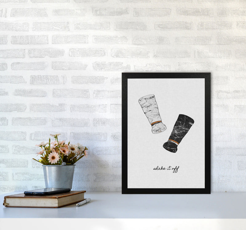 Shake It Off Print By Orara Studio, Framed Kitchen Wall Art A3 White Frame