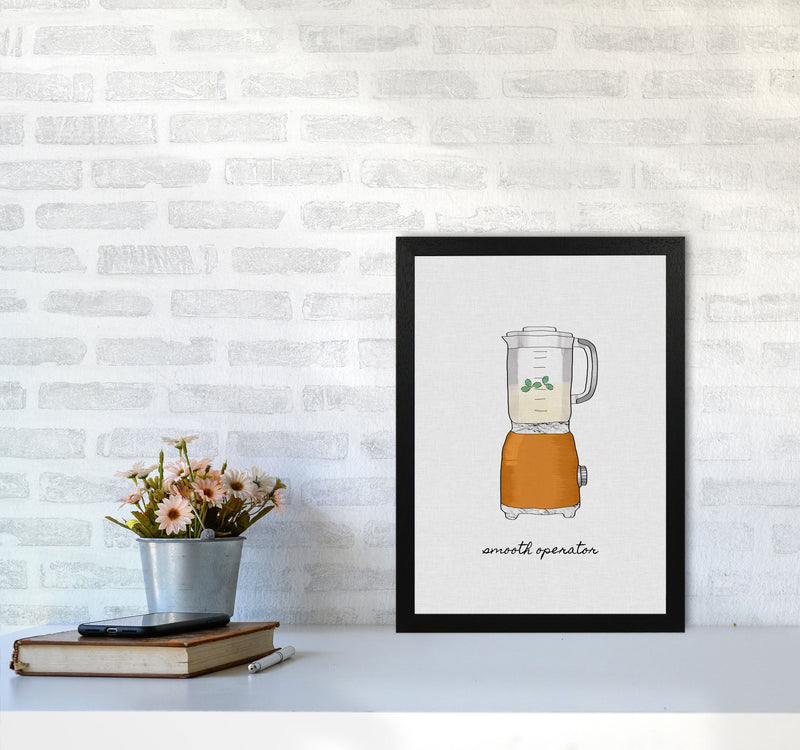 Smooth Operator Print By Orara Studio, Framed Kitchen Wall Art A3 White Frame