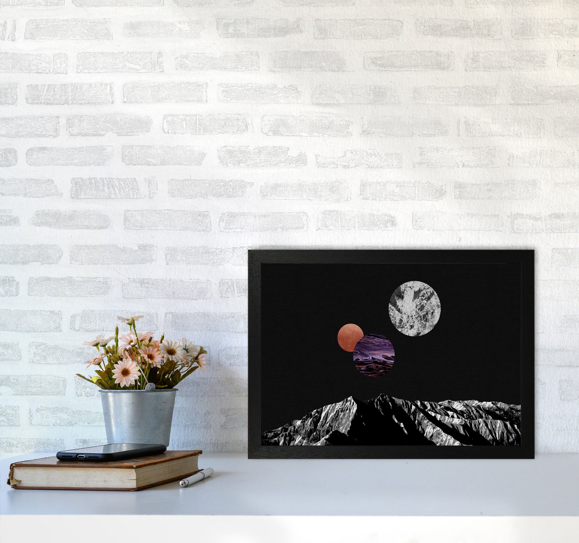 Space I Print By Orara Studio A3 White Frame