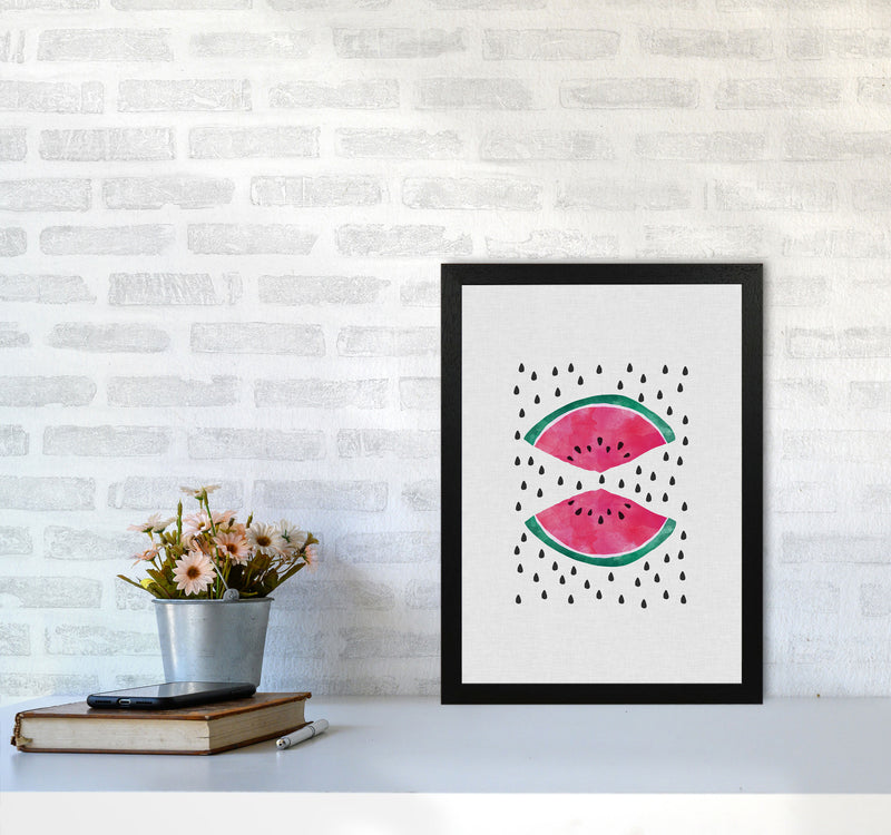 Watermelon Slices Print By Orara Studio, Framed Kitchen Wall Art A3 White Frame