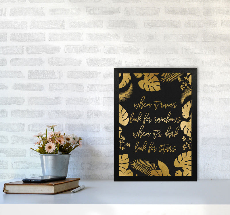 When It Rains Print By Orara Studio A3 White Frame
