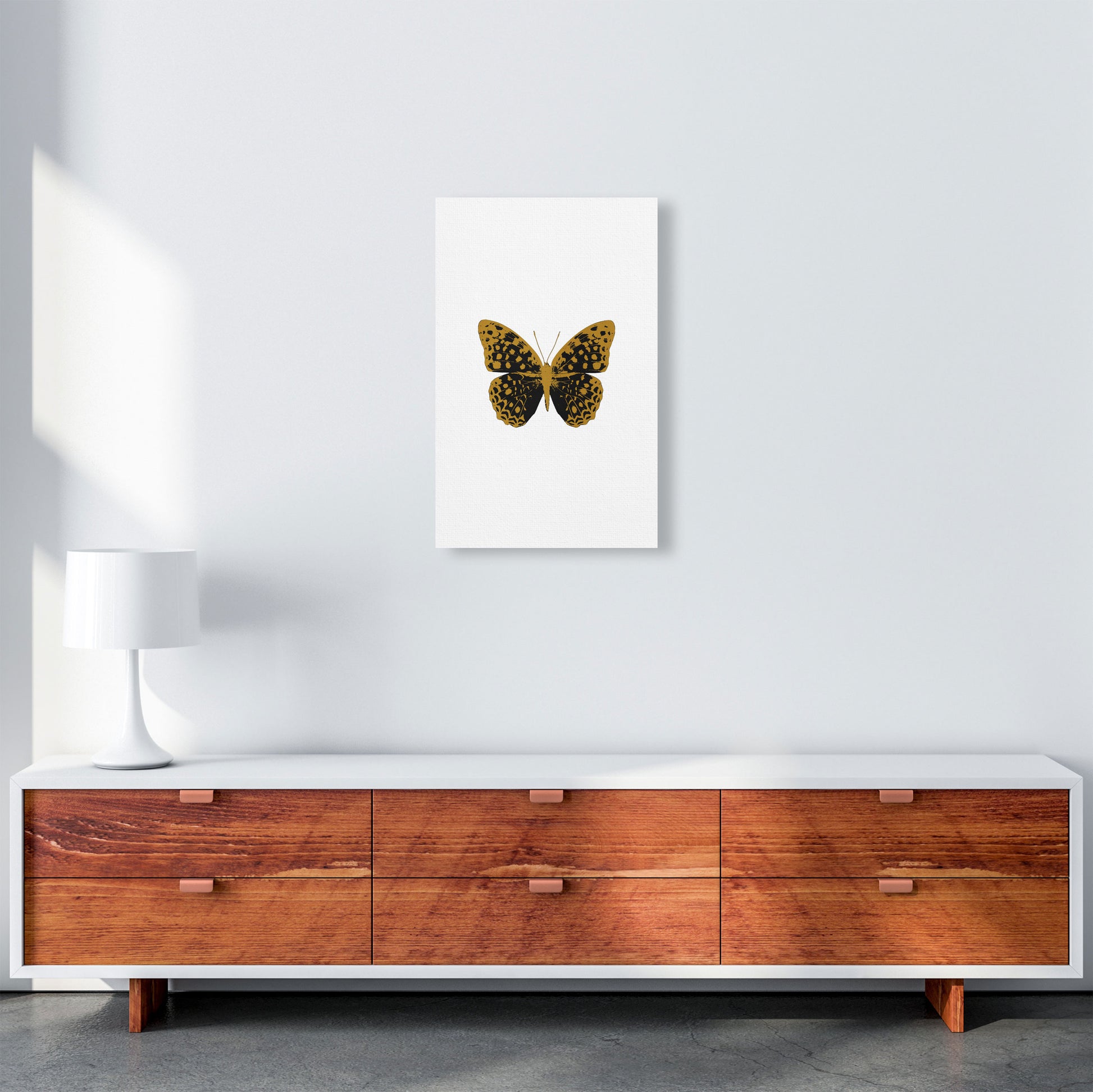 Black Butterfly Print By Orara Studio Animal Art Print A3 Canvas