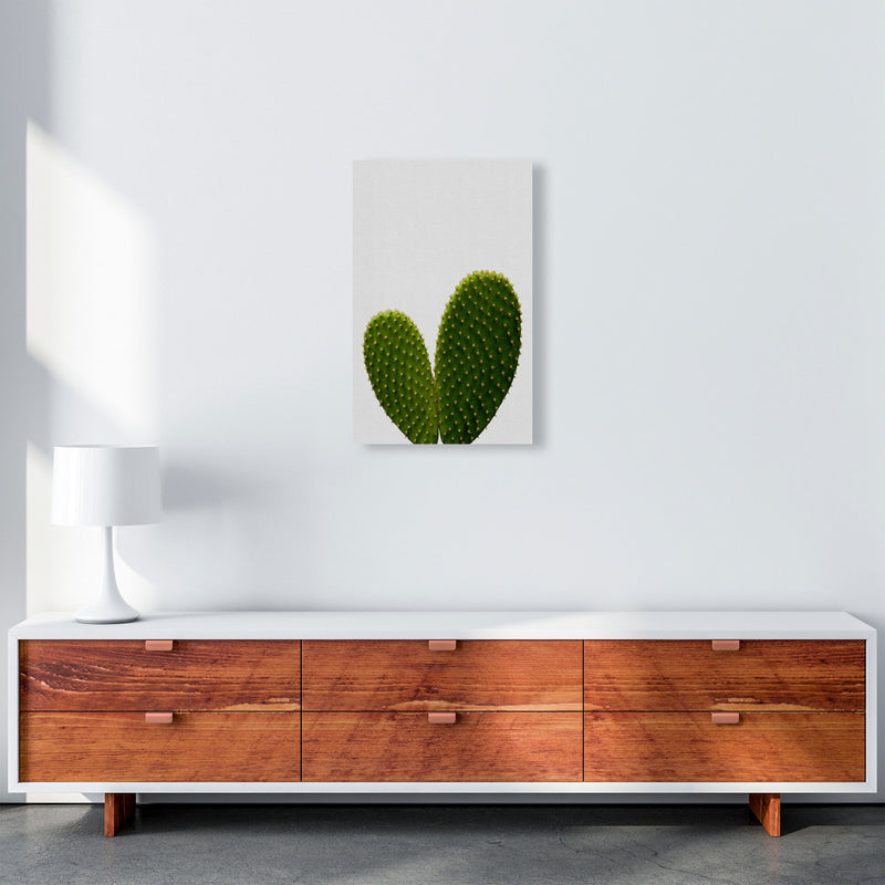 Heart Cactus Print By Orara Studio, Framed Botanical & Nature Art Print A3 Canvas