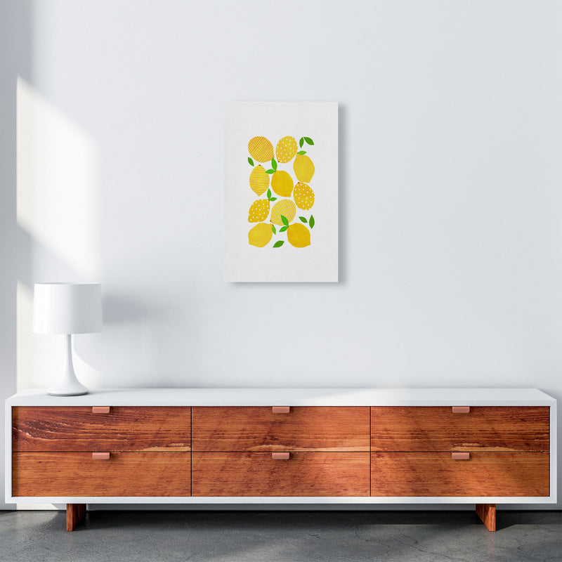 Lemon Crowd Print By Orara Studio, Framed Kitchen Wall Art A3 Canvas