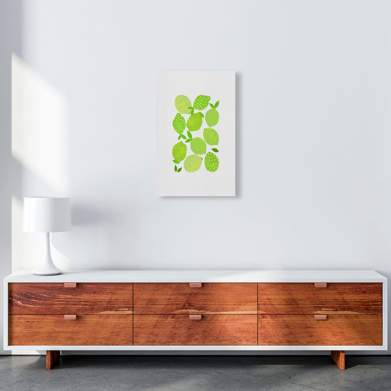 Lime Crowd Print By Orara Studio, Framed Kitchen Wall Art A3 Canvas