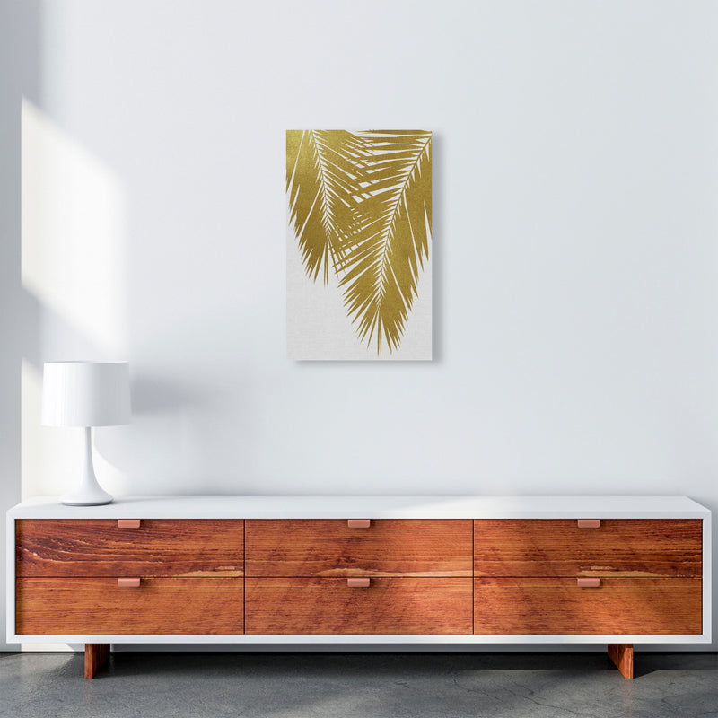 Palm Leaf Gold II Print By Orara Studio, Framed Botanical & Nature Art Print A3 Canvas