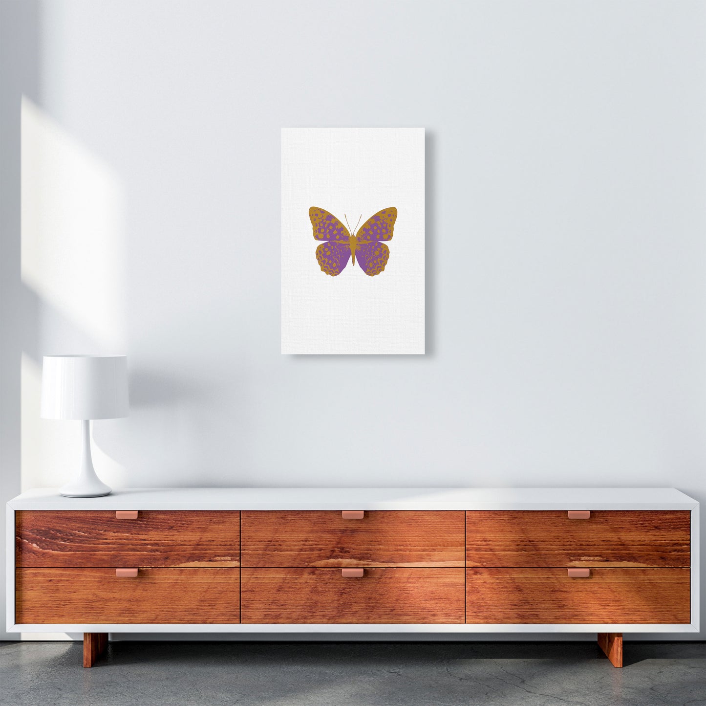 Purple Butterfly Print By Orara Studio Animal Art Print A3 Canvas