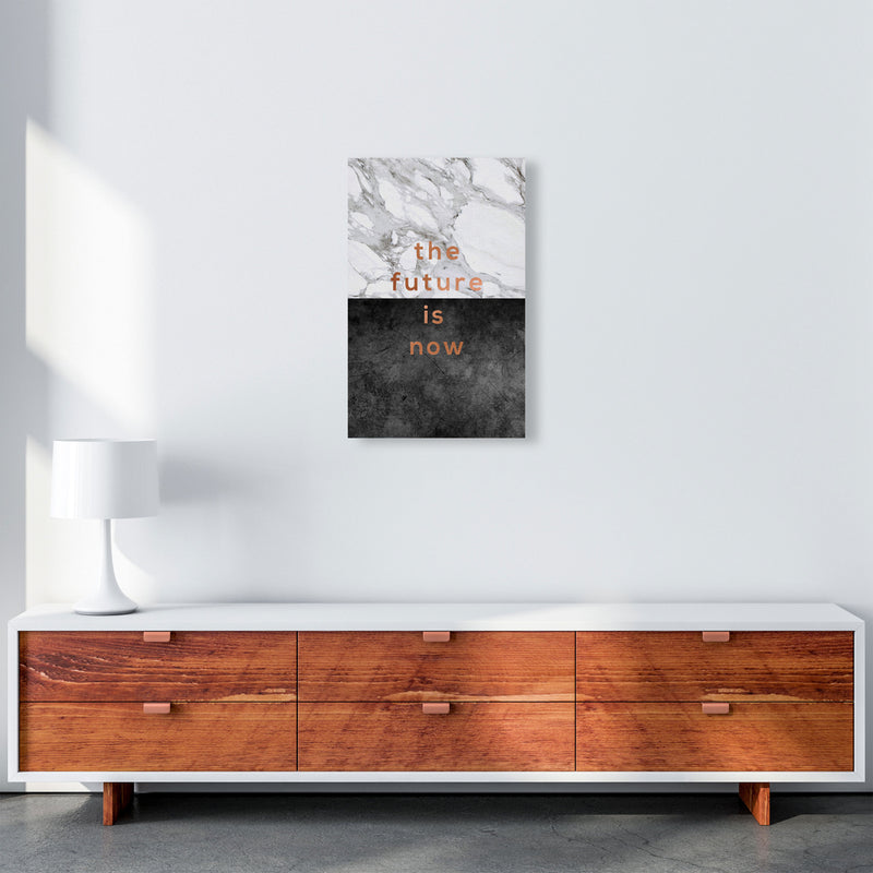 The Future Is Now Copper Quote Print By Orara Studio A3 Canvas
