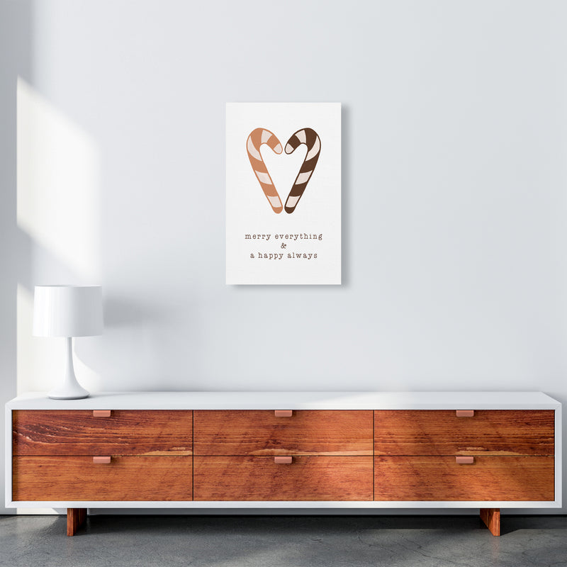 Merry Everything & A Happy Always Christmas Art Print by Orara Studio A3 Canvas