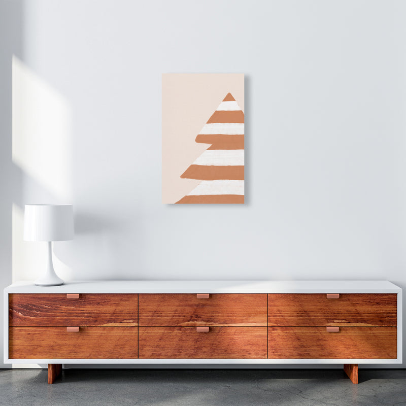 Stripey Xmas Tree Christmas Art Print by Orara Studio A3 Canvas