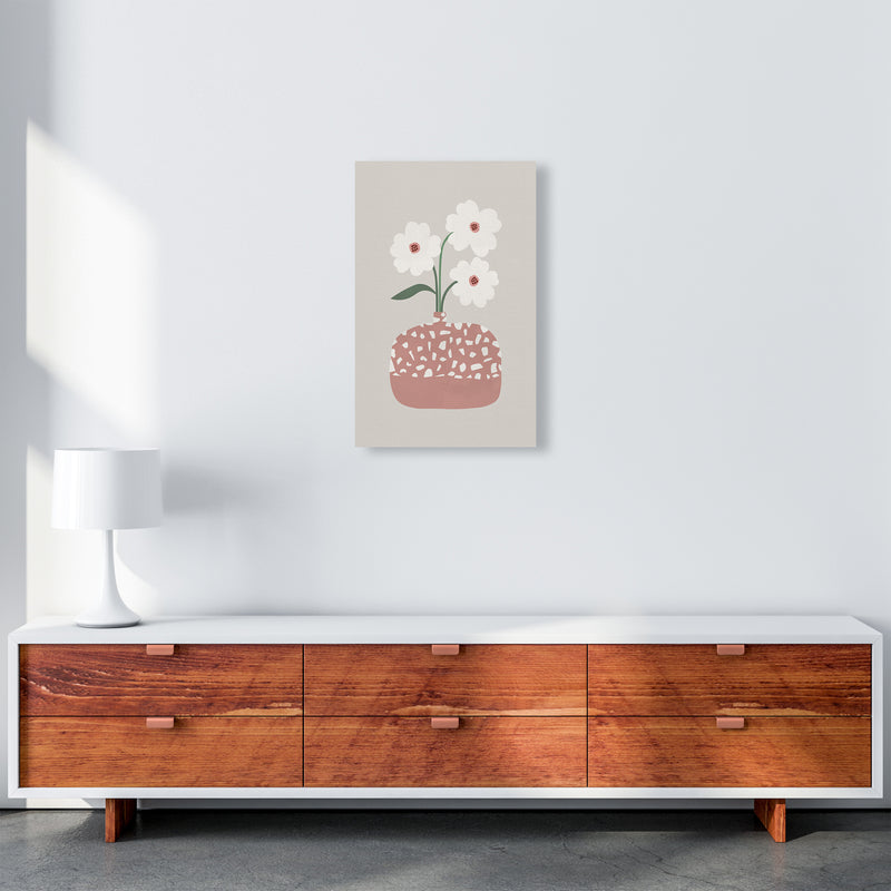 Terrazzo & Flowers Art Print by Orara Studios A3 Canvas