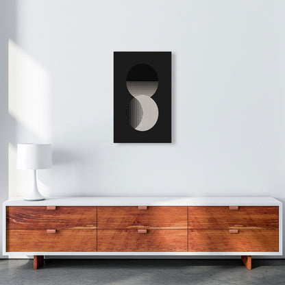 Circle Sun & Moon BW Art Print by Orara Studio A3 Canvas