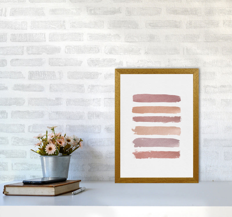 Dusty Rose Stripes Print By Orara Studio A3 Print Only