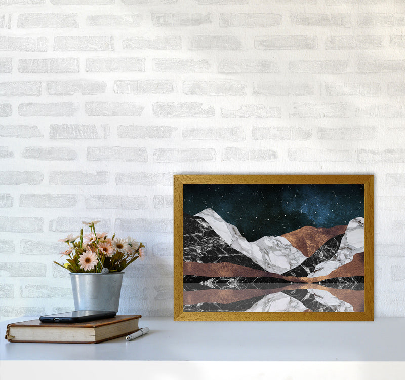 Landscape Mountains Print By Orara Studio, Framed Botanical & Nature Art Print A3 Print Only