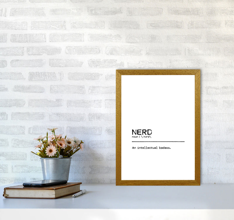 Nerd Badass Definition Quote Print By Orara Studio A3 Print Only