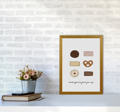 Never Gonna Give You Up Print By Orara Studio, Framed Kitchen Wall Art A3 Print Only