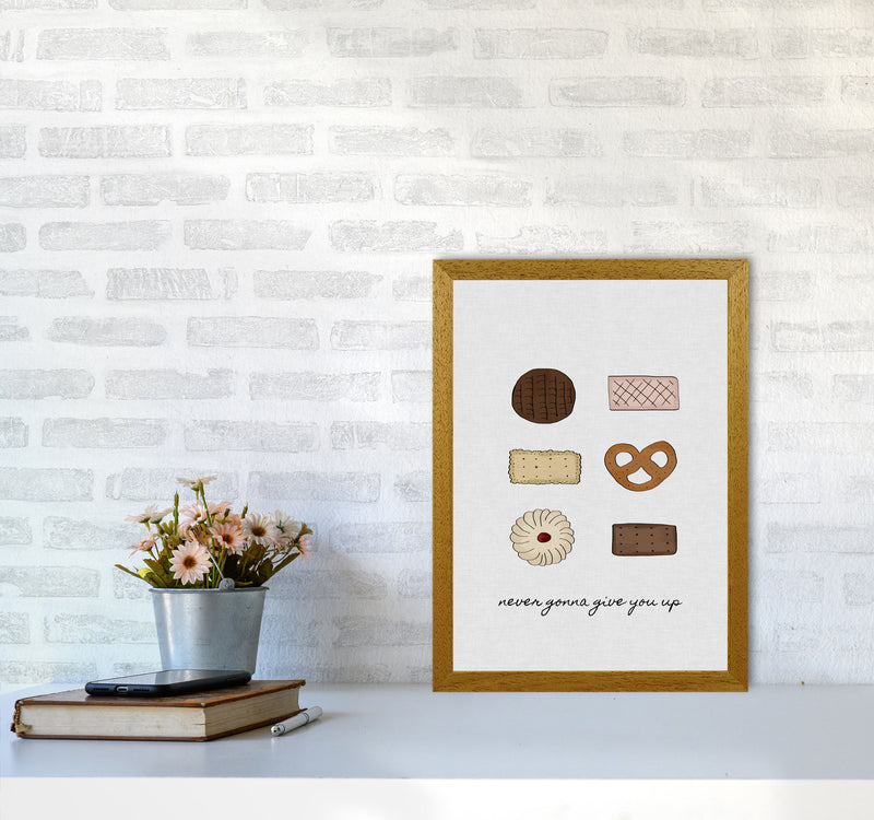 Never Gonna Give You Up Print By Orara Studio, Framed Kitchen Wall Art A3 Print Only