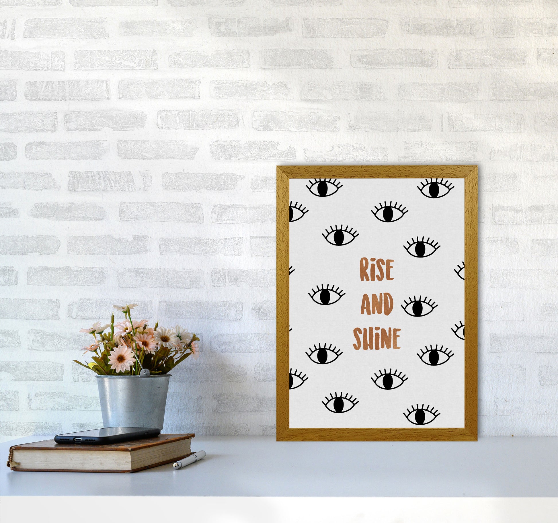 Rise & Shine Bedroom Quote Print By Orara Studio A3 Print Only