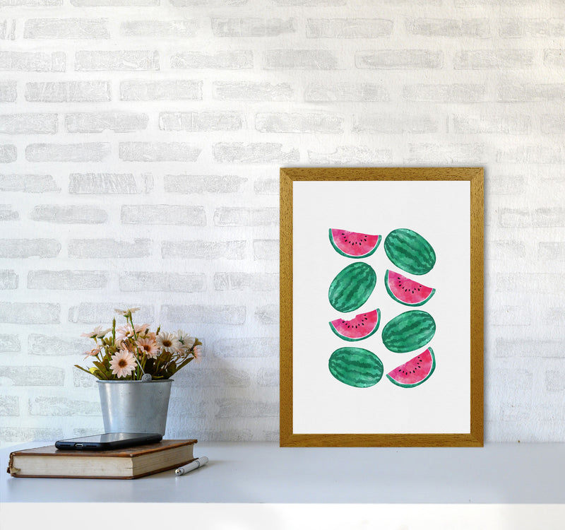 Watermelon Crowd Print By Orara Studio, Framed Kitchen Wall Art A3 Print Only