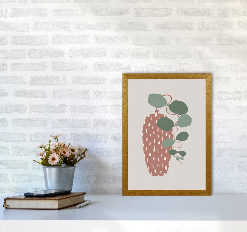 Terrazzo & Leaves Art Print by Orara Studios A3 Print Only