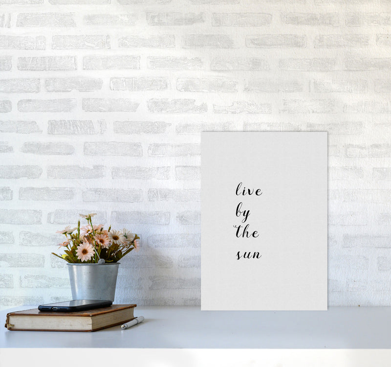 Live By The Sun Print By Orara Studio A3 Black Frame