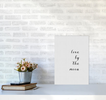 Love By The Moon Print By Orara Studio A3 Black Frame