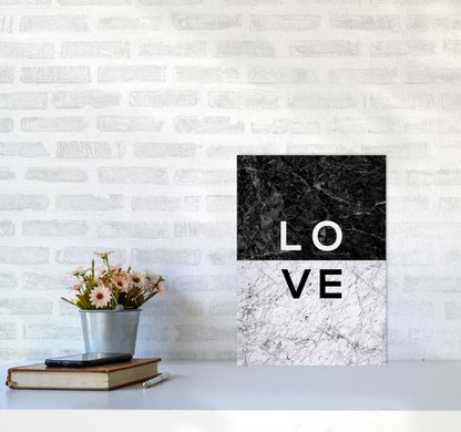 Love Marble Quote Print By Orara Studio A3 Black Frame