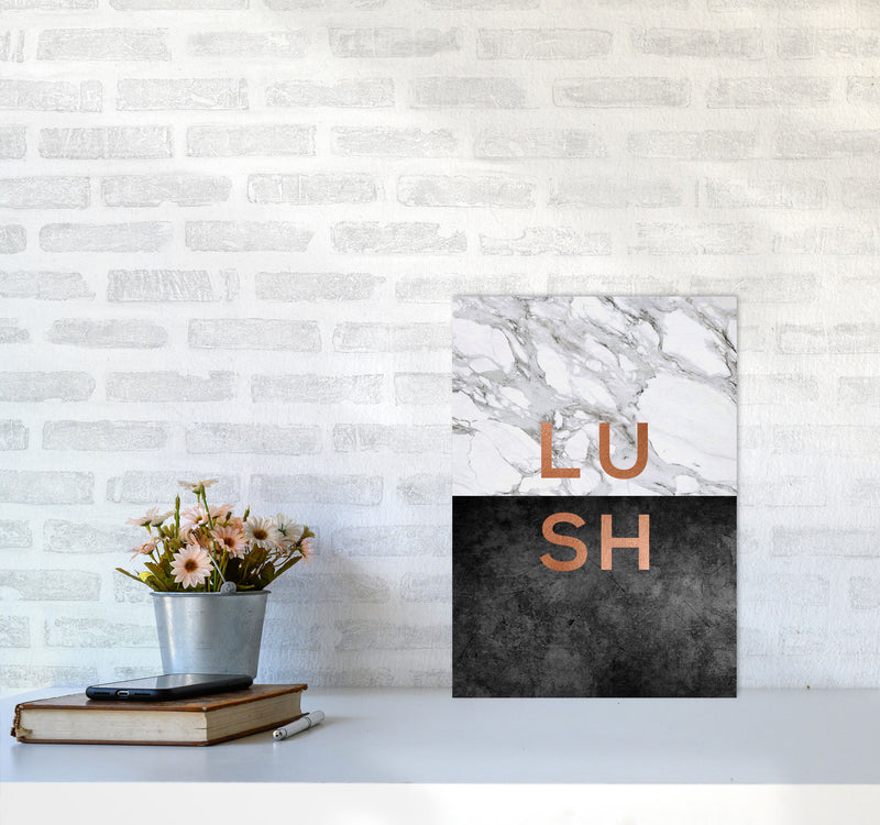 Lush Copper Quote Print By Orara Studio A3 Black Frame