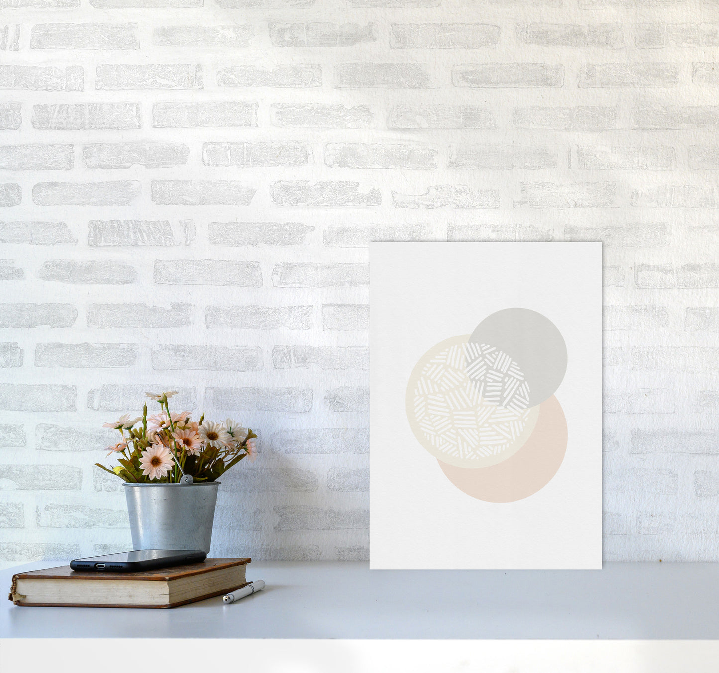 Minimalist Geometric IV Print By Orara Studio A3 Black Frame