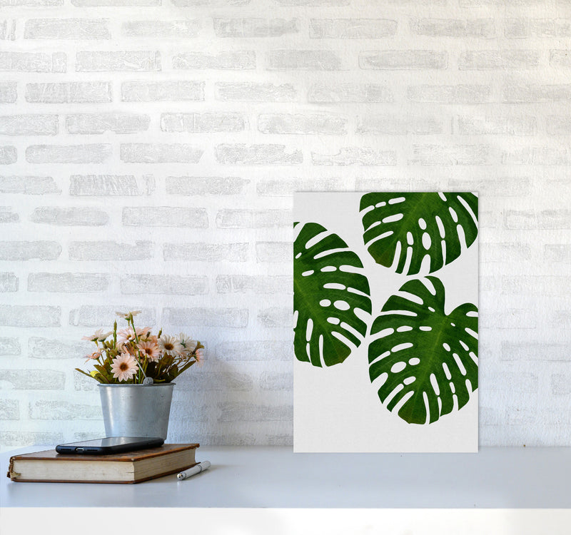 Monstera Leaf III Print By Orara Studio, Framed Botanical & Nature Art Print A3 Black Frame