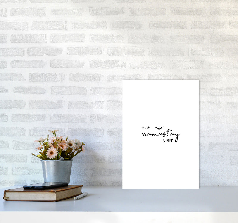 Namastay In Bed Bedroom Art Print By Orara Studio A3 Black Frame