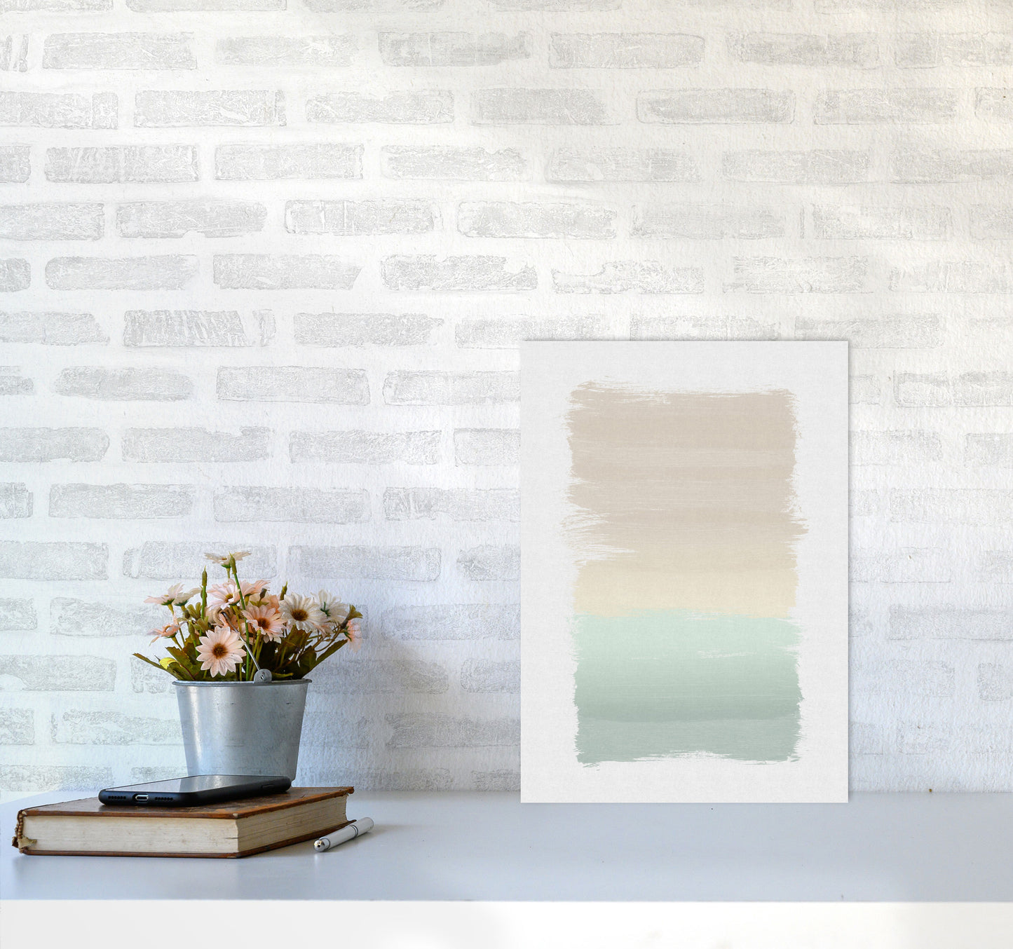 Pastel Abstract Print By Orara Studio A3 Black Frame