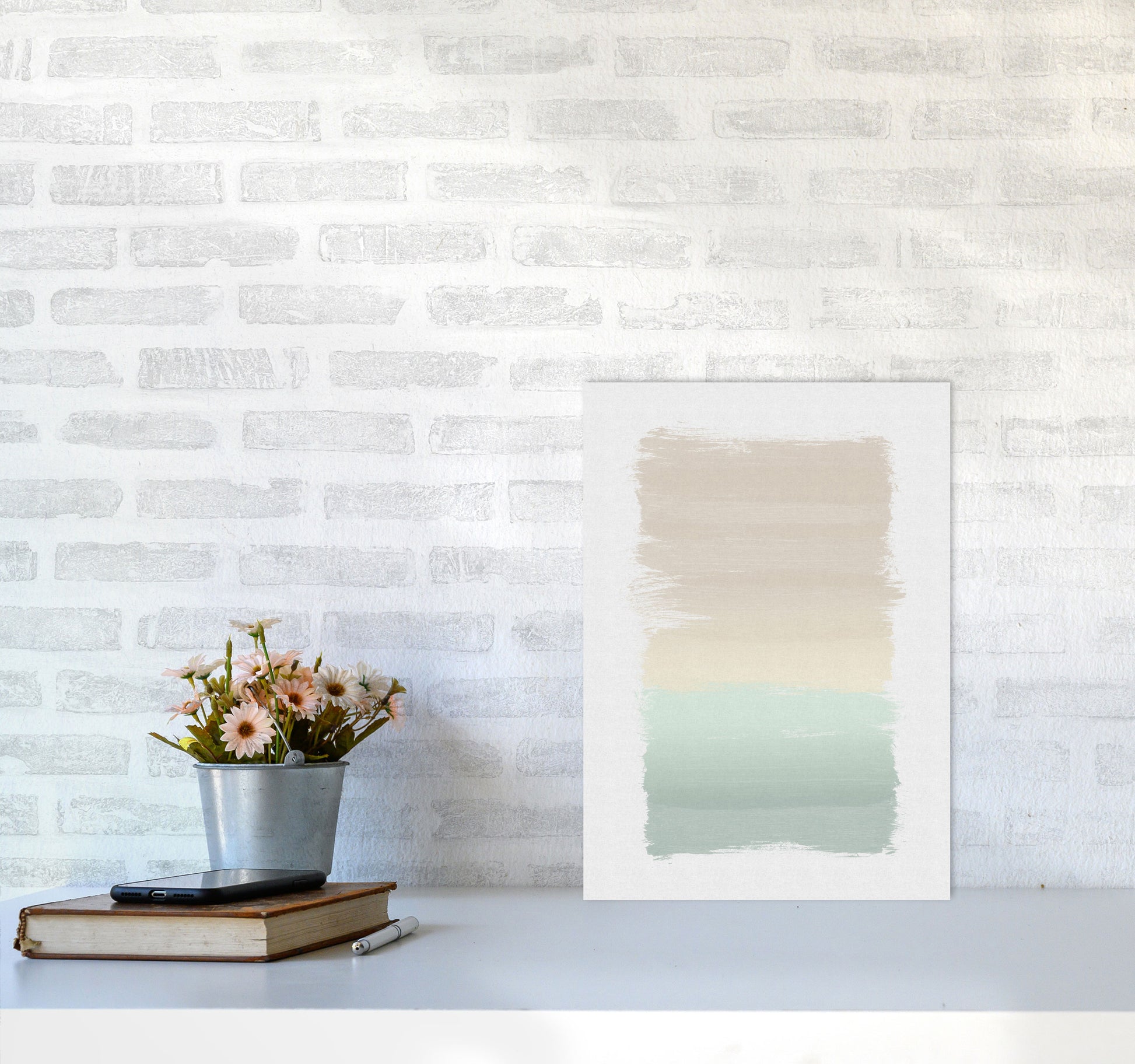 Pastel Abstract Print By Orara Studio A3 Black Frame