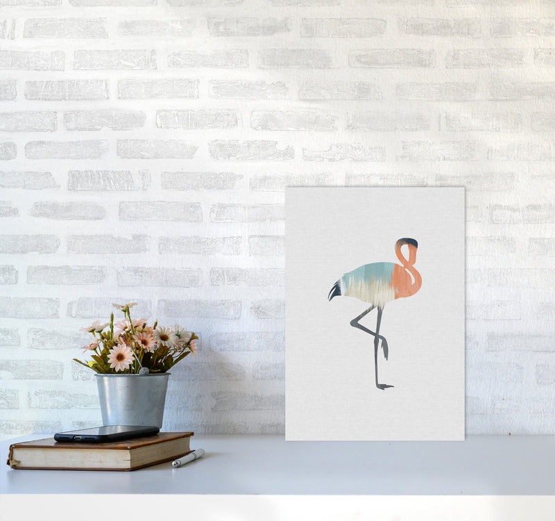 Pastel Flamingo Print By Orara Studio Animal Art Print A3 Black Frame