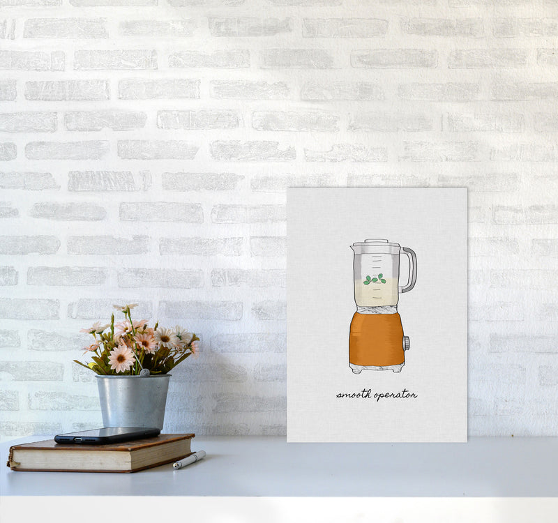 Smooth Operator Print By Orara Studio, Framed Kitchen Wall Art A3 Black Frame