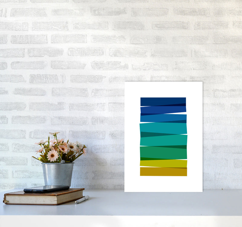 Stripes I Print By Orara Studio A3 Black Frame