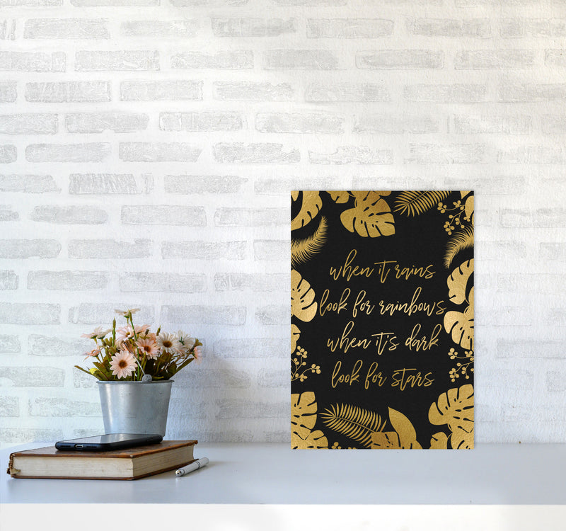 When It Rains Print By Orara Studio A3 Black Frame