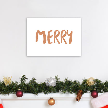 Merry Christmas Art Print by Orara Studio A3 Black Frame