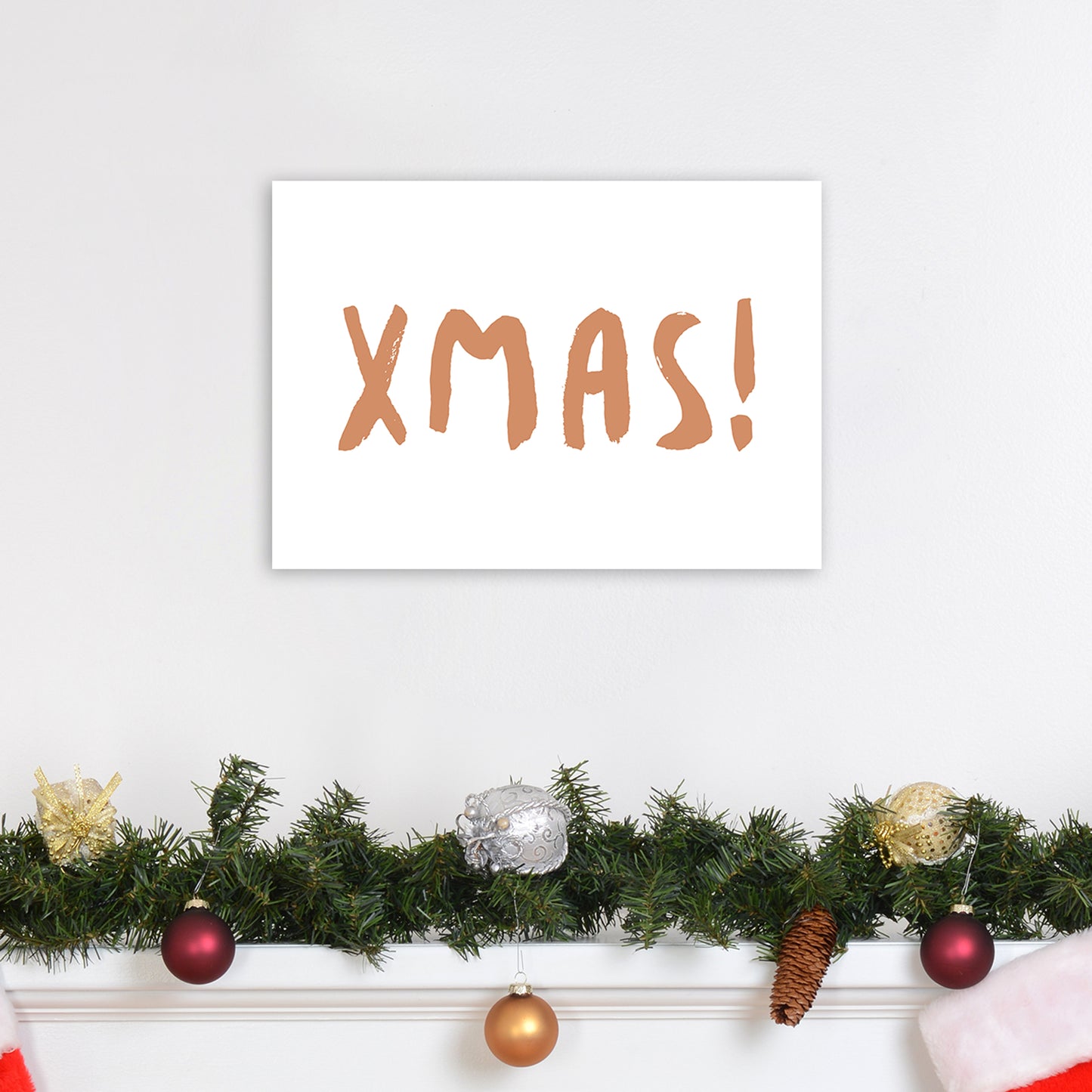 XMAS! Christmas Art Print by Orara Studio A3 Black Frame