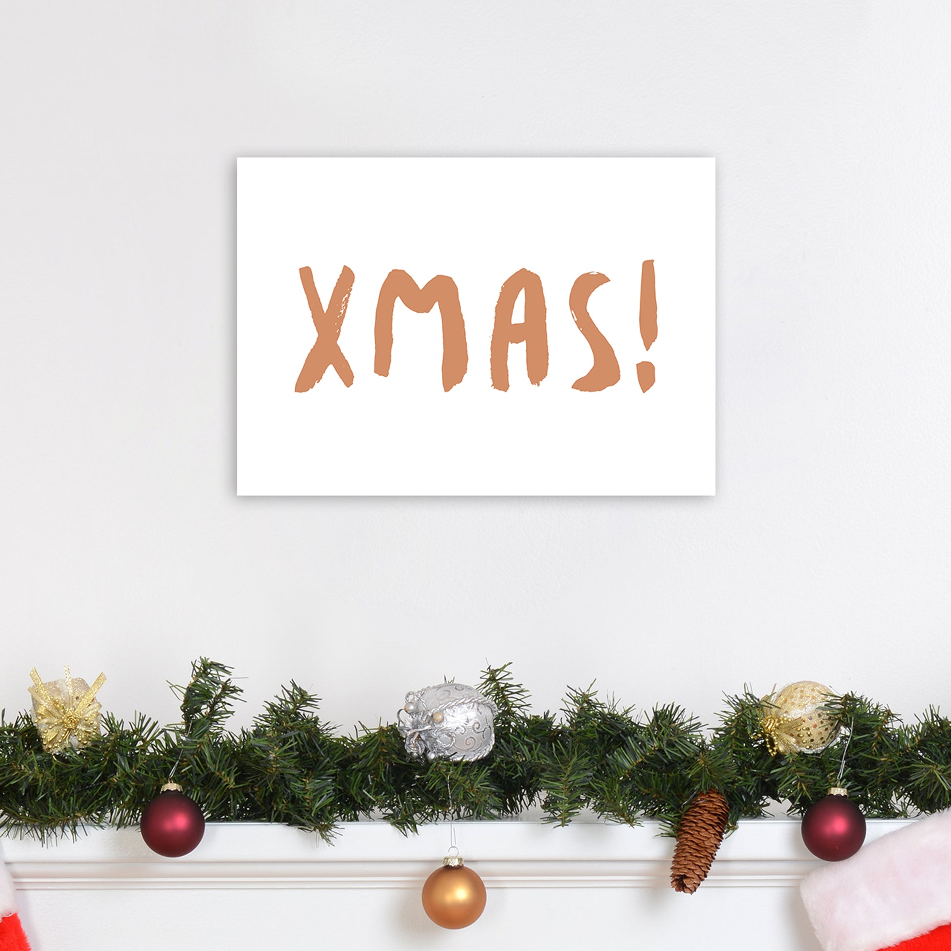 XMAS! Christmas Art Print by Orara Studio A3 Black Frame